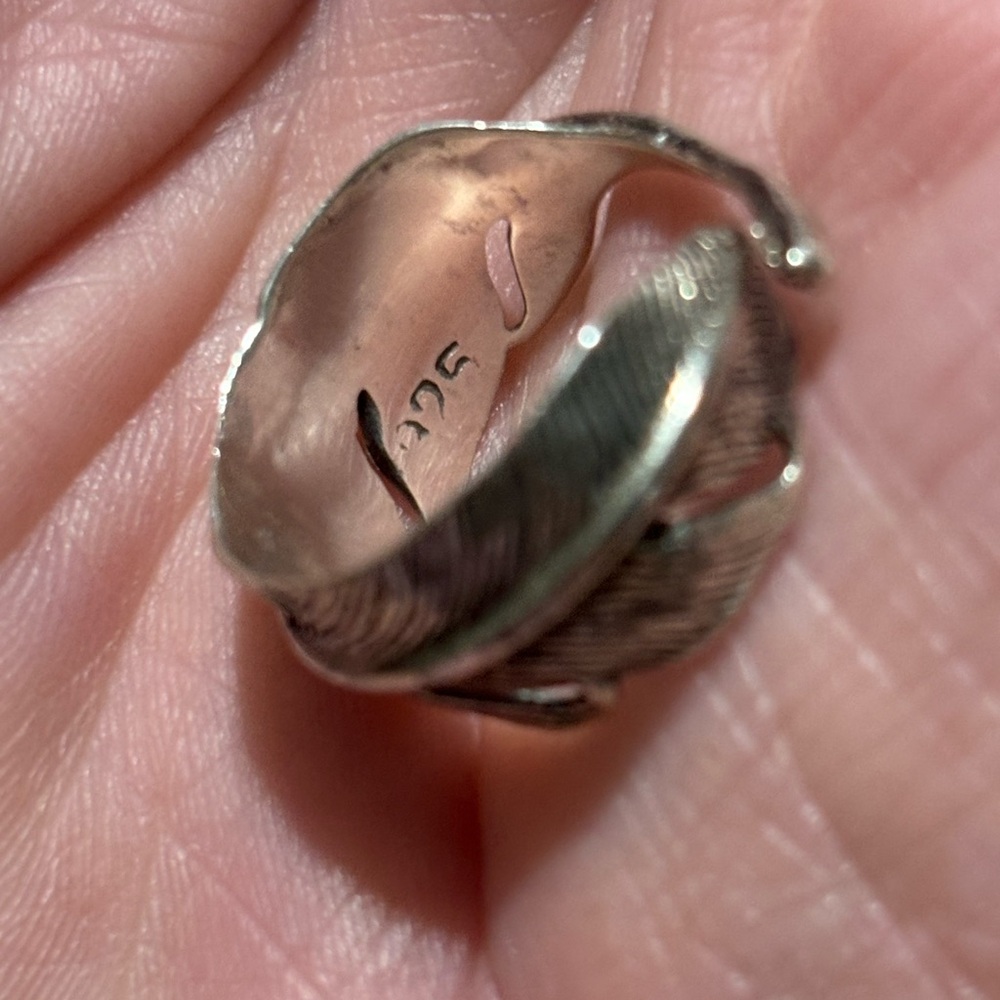 Sterling Silver Feather Ring - image 6